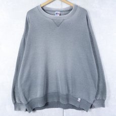 画像1: 90's RUSSELL ATHLETIC USA製 無地 前Vスウェット XL (1)