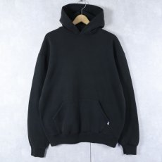 画像1: RUSSELL ATHLETIC スウェットフーディー BLACK L (1)