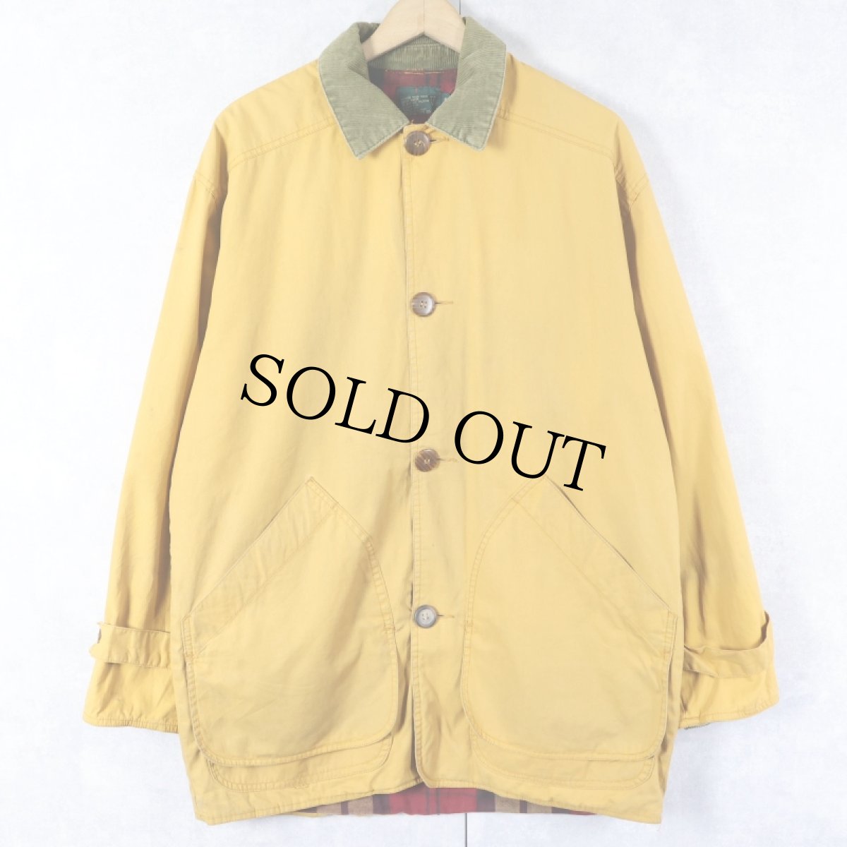 画像1: 90's J.CREW コットンハンティングジャケット S (1)