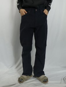 画像2: 70's JC Penney "PLAIN POCKETS" ブーツカット コーデュロイパンツ DARK NAVY W34 (2)