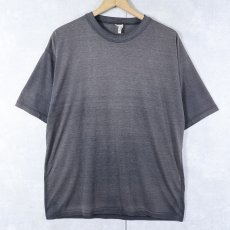 画像1: 無地 フェードTシャツ BLACK (1)