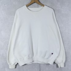 画像1: 90's RUSSELL ATHLETIC USA製 "HIGH COTTON" 前V 無地スウェット XL (1)