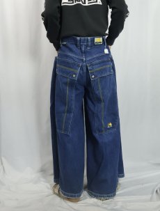 画像4: 90〜2000's Kikwear ワイドバギーデニムパンツ W33 (4)