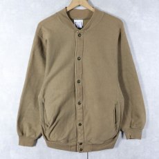 画像1: 90's Champion REVERSE WEAVE USA製 目無し フルスナップ スウェットカーディガン M (1)