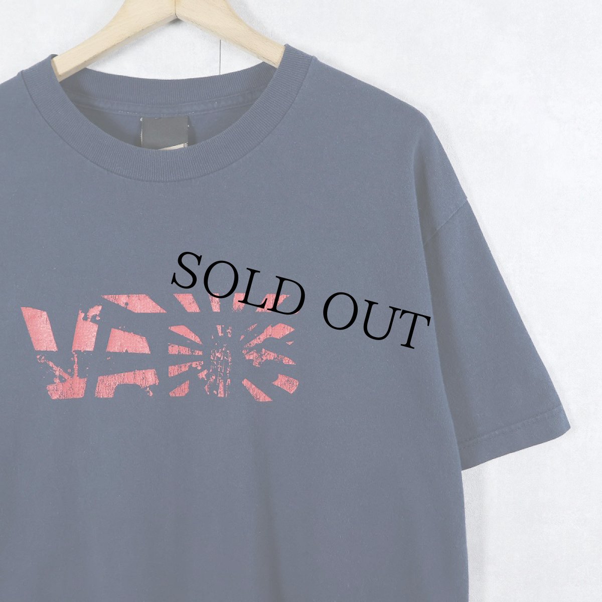 画像1: VANS ロゴプリントTシャツ NAVY (1)