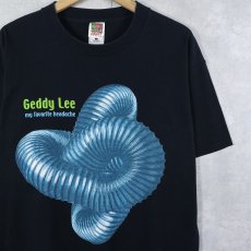 画像1: 2000's Geddy Lee "My Favourite Headache" アーティストプリントTシャツ BLACK L (1)