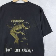 画像2: 90's FRONT LINE ASSEMBLY "PROPHECY" エレクトロ・インダストリアルバンドTシャツ BLACK  (2)