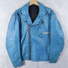 画像1: 70's Loumar Sportswear ダブルライダースジャケット  (1)