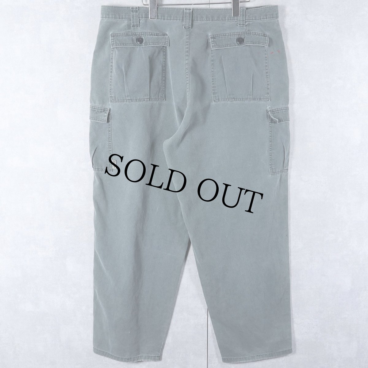 画像2: 90's〜 STUSSY USA製 コットンワークカーゴパンツ W39 (2)