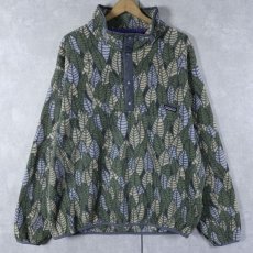 画像1: 90's Patagonia USA製 "リーフ柄" スナップT XL (1)