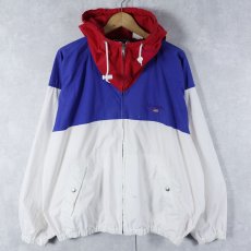 画像1: 90's POLO SPORT Ralph Lauren 切り替えデザイン コットンジップパーカー L (1)