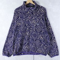 画像1: 90's Patagonia USA製 "ネパールヘキサゴン柄" スナップT L (1)