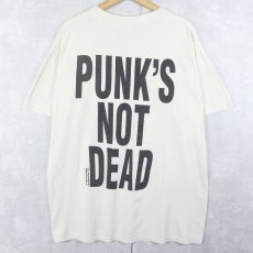 画像2: 90's Blue Grape USA製 "PUNK'S NOT DEAD" アナーキーマークプリントTシャツ XL (2)