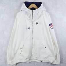 画像2: 90's POLO SPORT Ralph Lauren "USA" コットンジップパーカー XL (2)