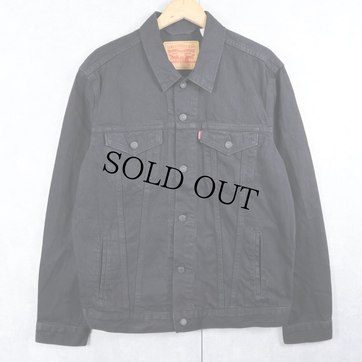 画像1: Levi's 72334 ブラックデニムジャケット L (1)