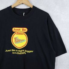 画像1: "Just Be Rare" スニーカー プリントTシャツ BLACK XL  (1)