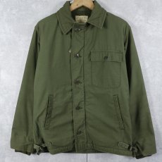 画像1: 70's U.S.NAVY A-2 デッキジャケット SMALL (1)