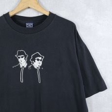 画像1: THE BLUES BROTHERS "House of Blues" コメディ映画プリントTシャツ BLACK XL (1)