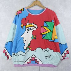画像2: 80's NEO MAX "PLAYING IN THE CLOUDS × NEW ATLANTIS" リバーシブルスウェット  (2)