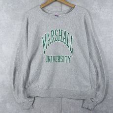 画像1: 90's MVP USA製 REVERE WEAVE TYPE "MARSHALL UNIVERSITY" プリントスウェット XL (1)