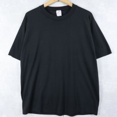 画像1: 90's JERZEES USA製 無地Tシャツ BLACK XL (1)