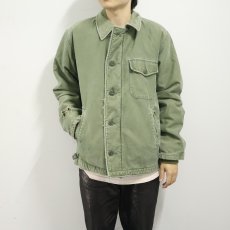 画像3: 60〜70's U.S.NAVY A-2 デッキジャケット ステンシル入り (3)