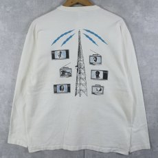 画像2: 90's USA製 ヘンリーネック 偉人プリントロンT L (2)