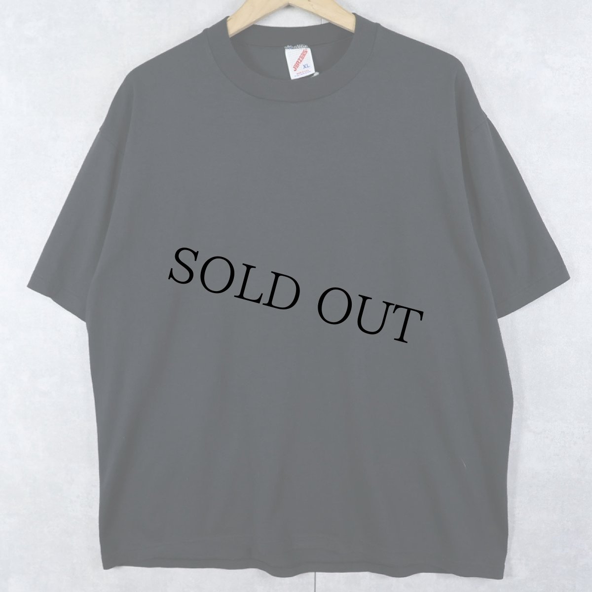 画像1: 90's JERZEES USA製 無地Tシャツ BLACK XL (1)