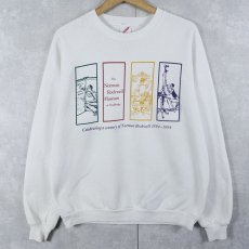 画像1: 90's Norman Rockwell USA製 "Celebrating a century" アートプリントスウェット L (1)