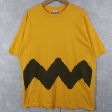 画像1: PEANUTS "Charlie Brown" キャラクタープリントTシャツ XL (1)