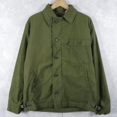 画像1: 70's U.S.NAVY A-2 デッキジャケット MEDIUM (1)