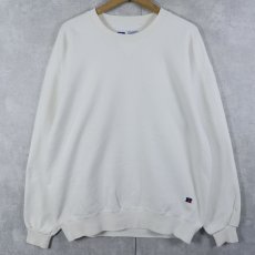 画像1: 90's RUSSELL ATHLETIC USA製 "HIGH COTTON" 前V 無地スウェット XL (1)