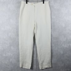画像1: Brooks Brothers "1818 Madison" リネンパンツ W35 (1)