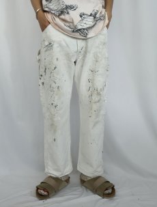 画像2: Dickies ペンキペイント ペインターパンツ W32 (2)