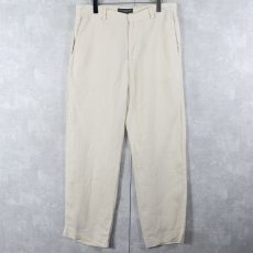 画像1: BANANA REPUBLIC "DAWSON" リネンパンツ W34 (1)