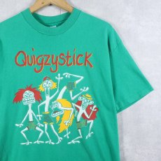 画像1: 90's USA製 "Quigzy Stick" イラストプリントTシャツ L (1)