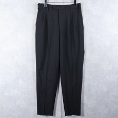 画像1: 90's POLO Ralph Lauren USA製 2タック スラックス BLACK W31 (1)