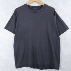 画像1: 80〜90's 無地Tシャツ BLACK (1)