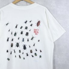 画像2: 90's "DON'T BUG ΜΕ." 昆虫プリントTシャツ L (2)