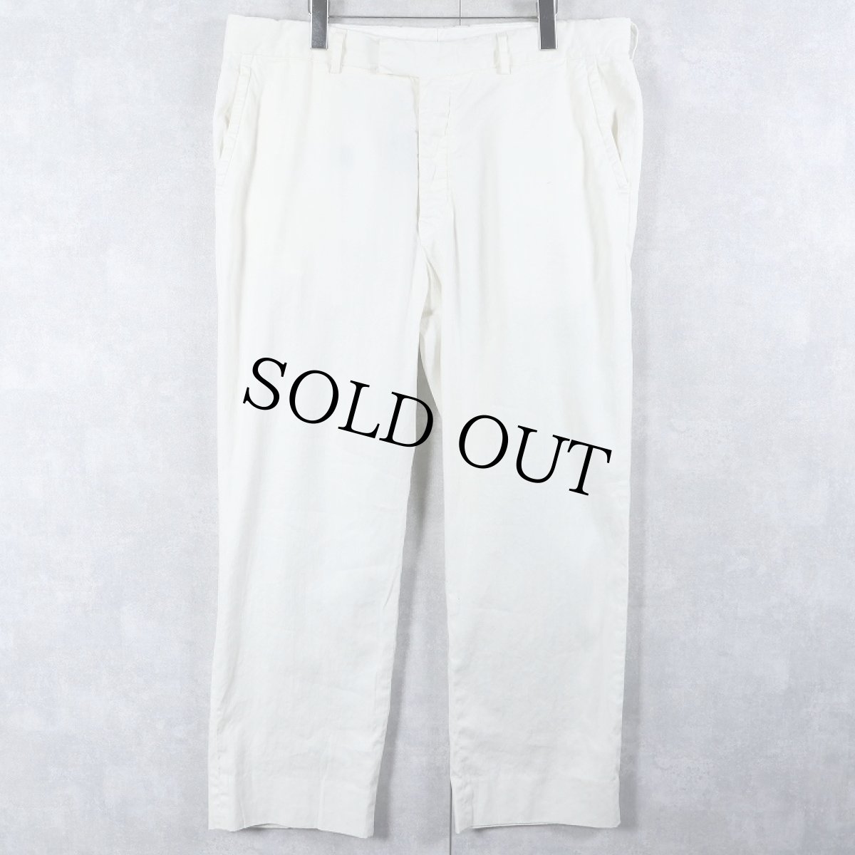 画像1: POLO Ralph Lauren リネン×コットン スラックス W37 (1)