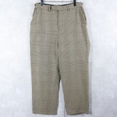 画像1: POLO Ralph Lauren グレンチェック柄 コットンスラックス W30 (1)