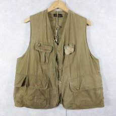 画像1: 50's L.L.Bean 筆記体タグ ハーフムーン フィッシングベスト (1)