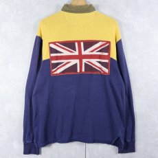 画像2: POLO Ralph Lauren "CUSTOM FIT" ステンシル入り ラガーシャツ L (2)
