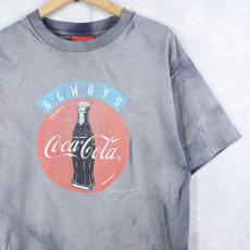 画像1: 90's Coca-Cola USA製 飲料メーカー フェード加工 ロゴプリントTシャツ XL (1)