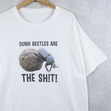 画像1: "DUNG BEETLES ARE THE SH!T!" フンコロガシプリントTシャツ (1)