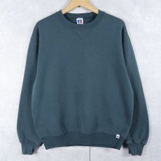 画像1: 90's〜 RUSSELL ATHLETIC USA製 前V 無地スウェット M (1)