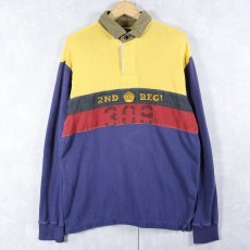 画像1: POLO Ralph Lauren "CUSTOM FIT" ステンシル入り ラガーシャツ L (1)