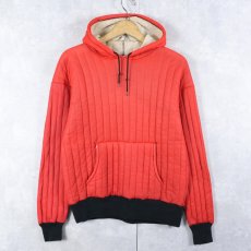 画像1: 50〜60's DACRON88 中綿入り キルティングスウェットフーディー SIZE38-40 (1)