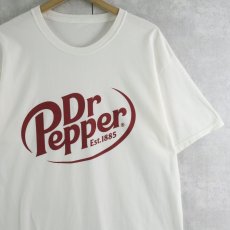画像1: Dr Pepper 飲料メーカー ロゴプリントTシャツ (1)