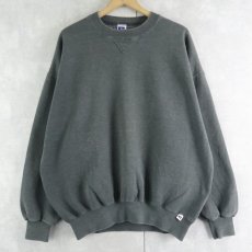 画像1: 90's〜 RUSSELL ATHLETIC USA製 前V 無地スウェット XL (1)